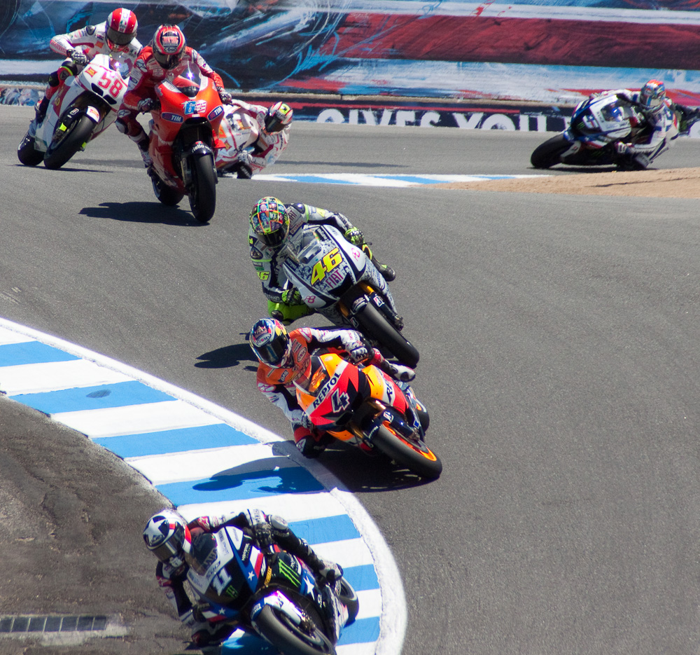 Edwards (5) will eventually finish in front of Melandri (33.)  Ditto Rossi (46)  & Dovizioso (4.)