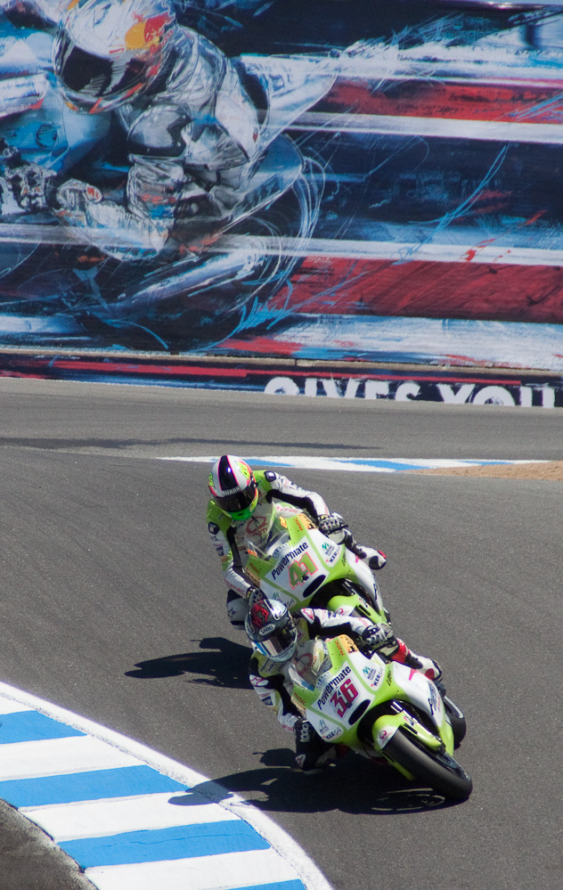 The Pramac Ducatis: Mika Kallio (36) and Aleix Espargaro (41)